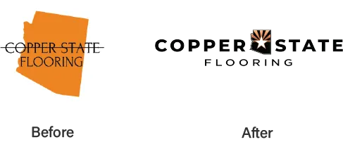 Business Brand Redesign Before and After. Business Brand Redesign Before and After.